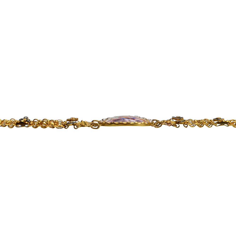 
                      
                        17th Century Enamel & Gold Necklace
                      
                    