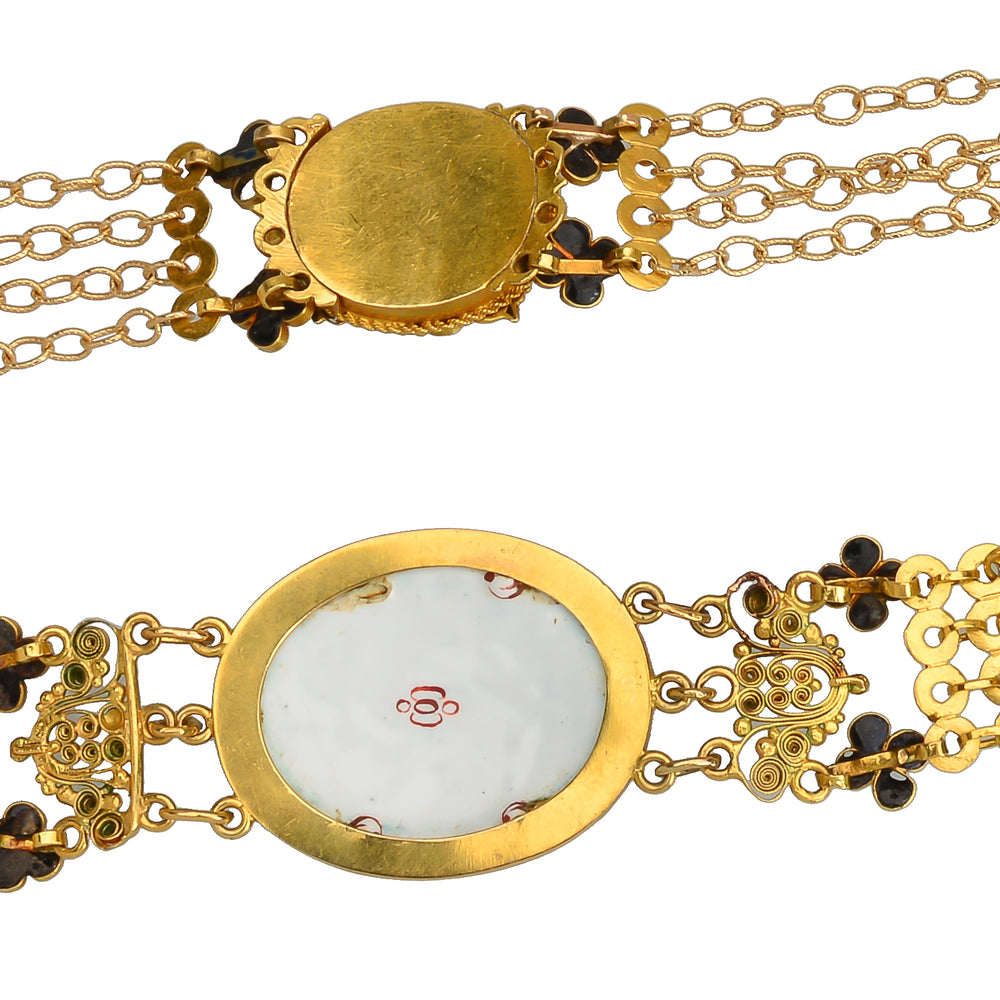 
                      
                        17th Century Enamel & Gold Necklace
                      
                    