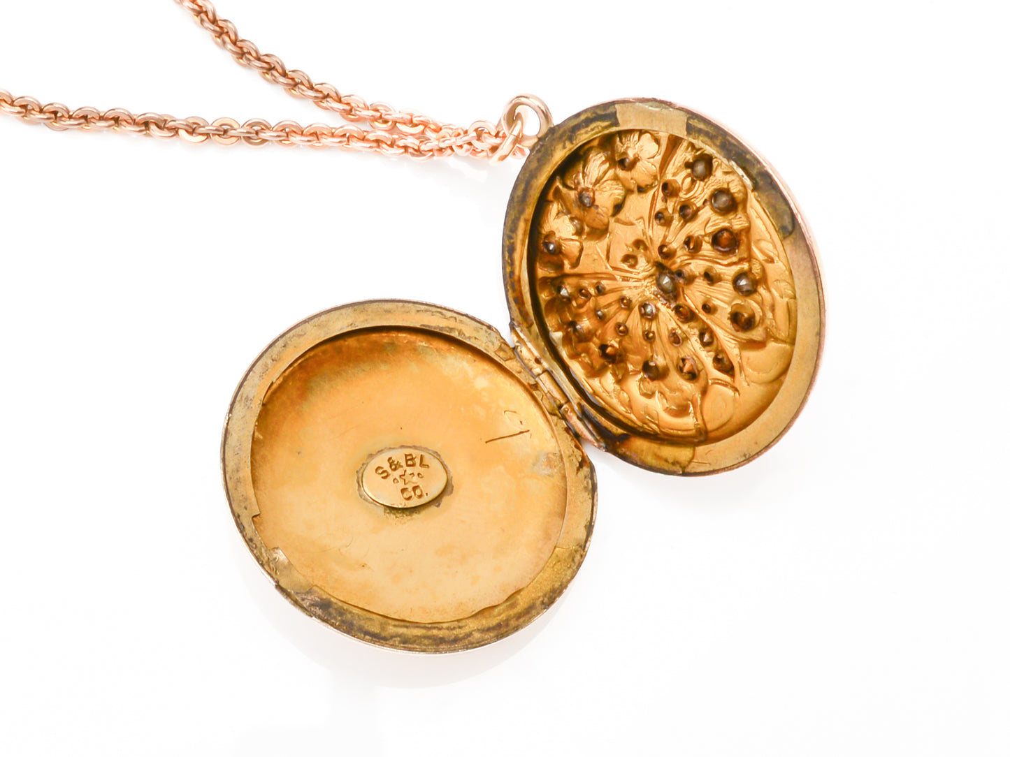 Butterfly Baby - Multicolored Paste Locket with Chain