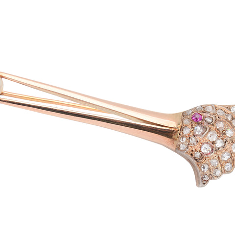 Avian Inspiration - Diamond Bird Brooch