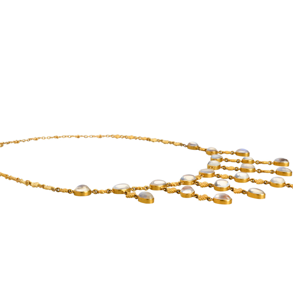 
                      
                        Art Nouveau Blue Moonstone Fringe Necklace
                      
                    