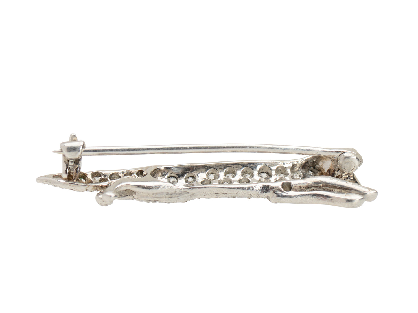 Signed Tiffany & Co. Diamond Fox Brooch