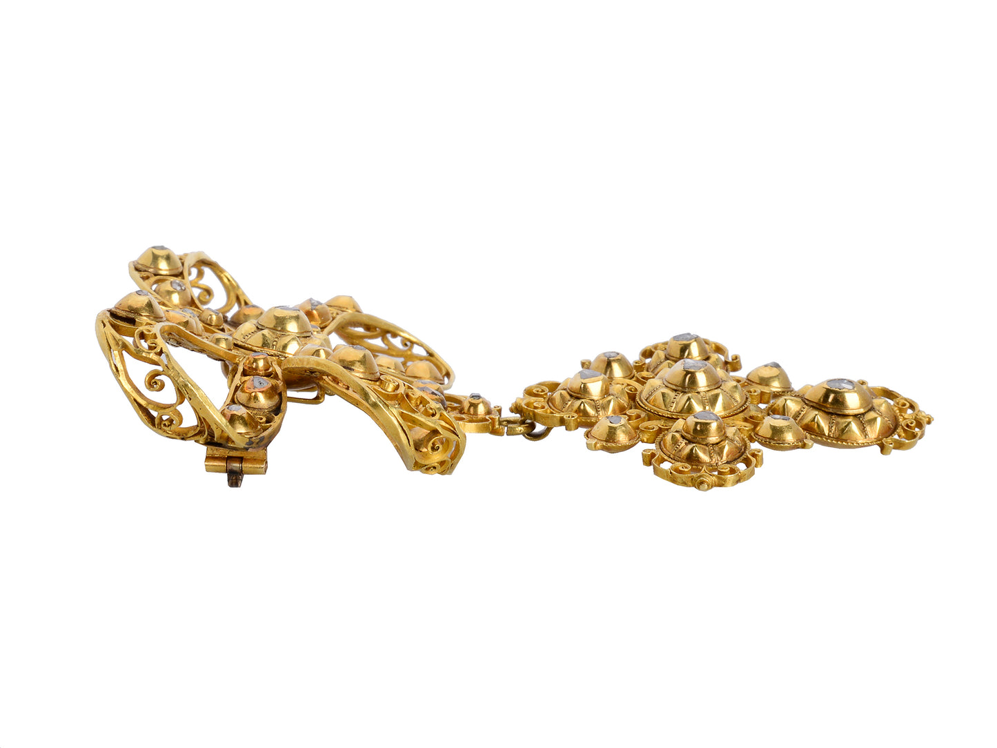 Splendid Sun - Georgian Iberian Diamond Pendant Brooch