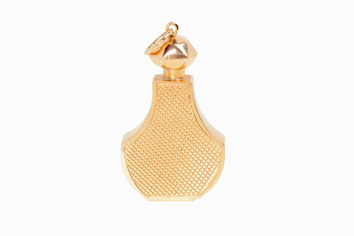Vintage 18k Gold Perfume Bottle Pendant