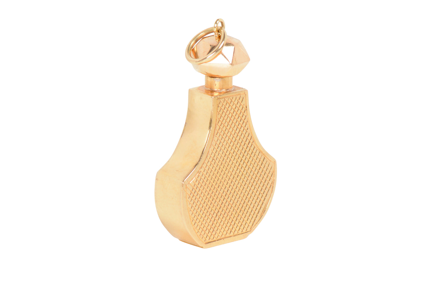 Vintage 18k Gold Perfume Bottle Pendant