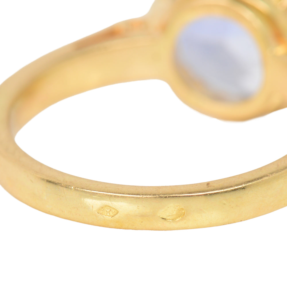 
                      
                        Vintage French No Heat 6.4 C. Sapphire Gold RIng
                      
                    