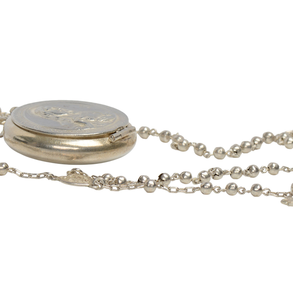 
                      
                        Vintage Silver Rosary & Case Blessed by the Pope
                      
                    