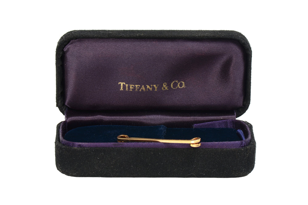 Tiffany & Co. Gold Safety Pin Brooch