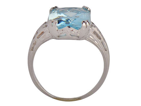 Dazzler - Brilliant Aquamarine Filigree Ring