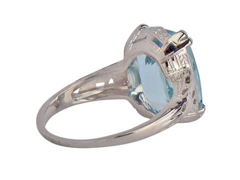 Dazzler - Brilliant Aquamarine Filigree Ring