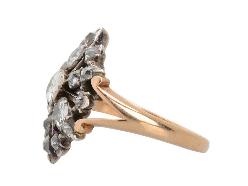 Winter Wonderland - Georgian Snowflake Diamond Ring