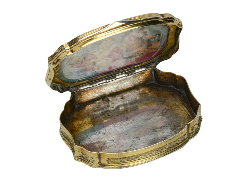 18th Century Mother of Pearl Box & Miniature Painting
