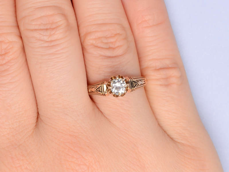 A New Life - Diamond Yellow Gold Solitaire