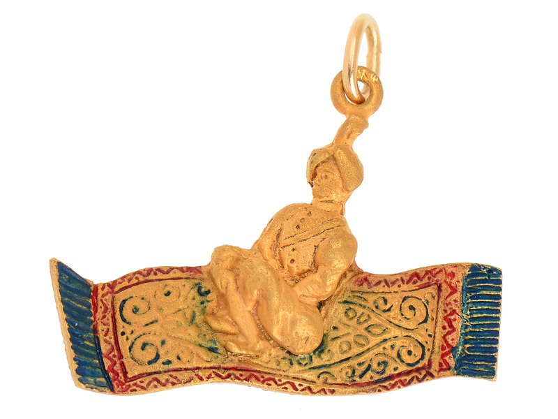 Sloan & Co. Aladdin on a Magic Carpet Charm
