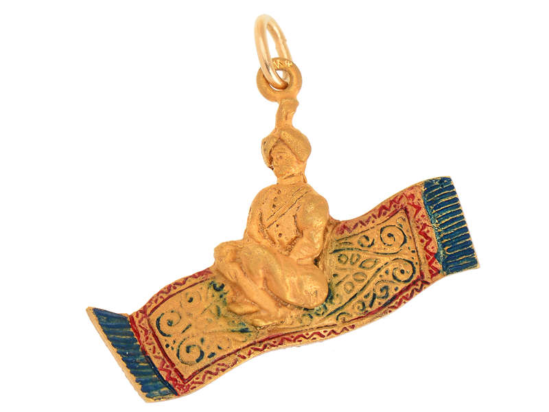 Sloan & Co. Aladdin on a Magic Carpet Charm