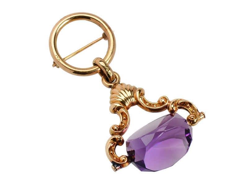 Antique Edwardian Spinner Fob Brooch