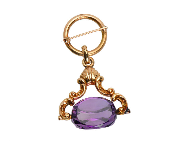 Antique Edwardian Spinner Fob Brooch
