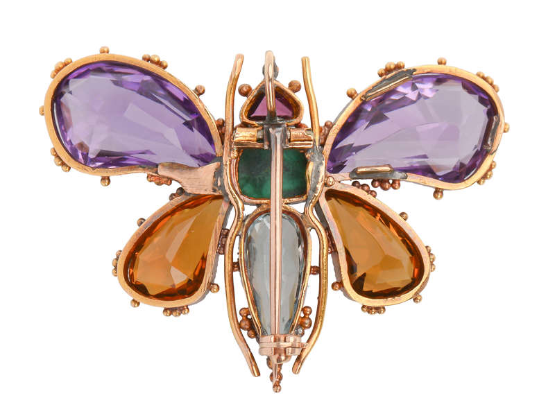 Amethyst Georgian Gemstone Butterfly
