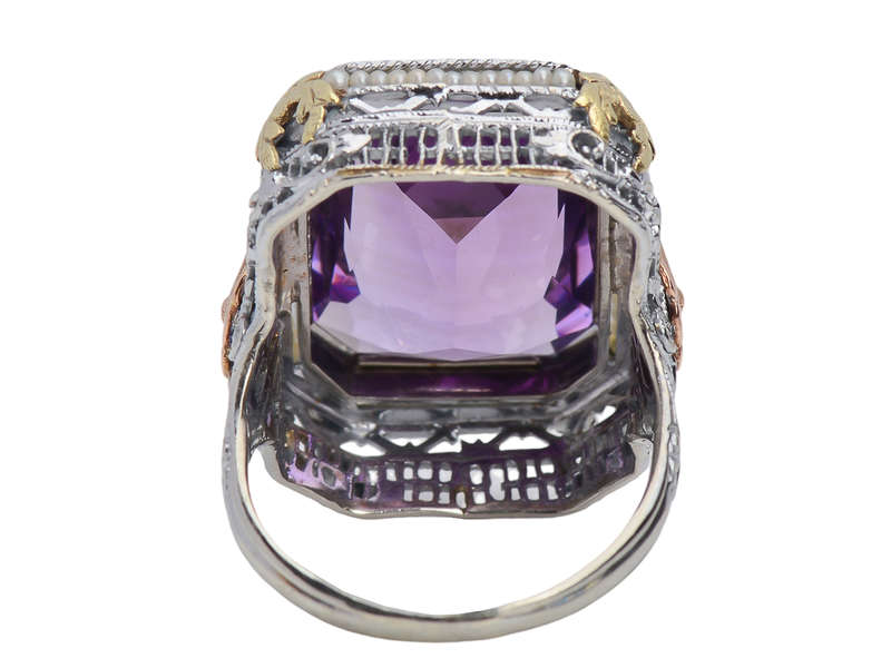 Sensational Show - Art Deco Amethyst Ring