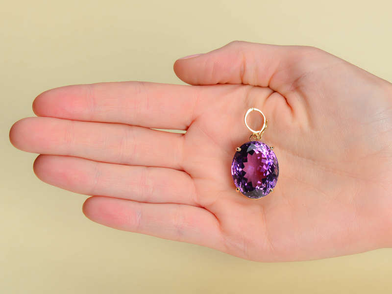 Amethyst Allure  - Vintage 35 Carat Pendant