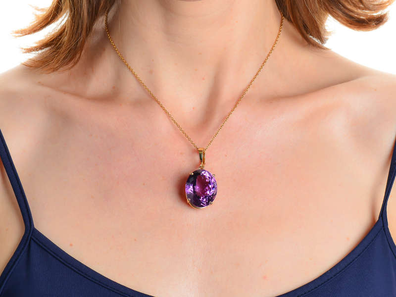 Amethyst Allure  - Vintage 35 Carat Pendant