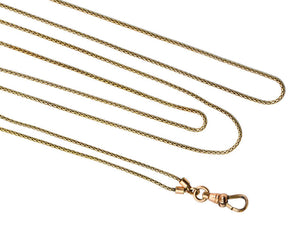Slinky & Sensuous Antique Gold Long Guard Chain