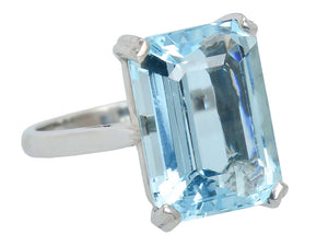 Shades of Sky - Vintage Aquamarine Ring