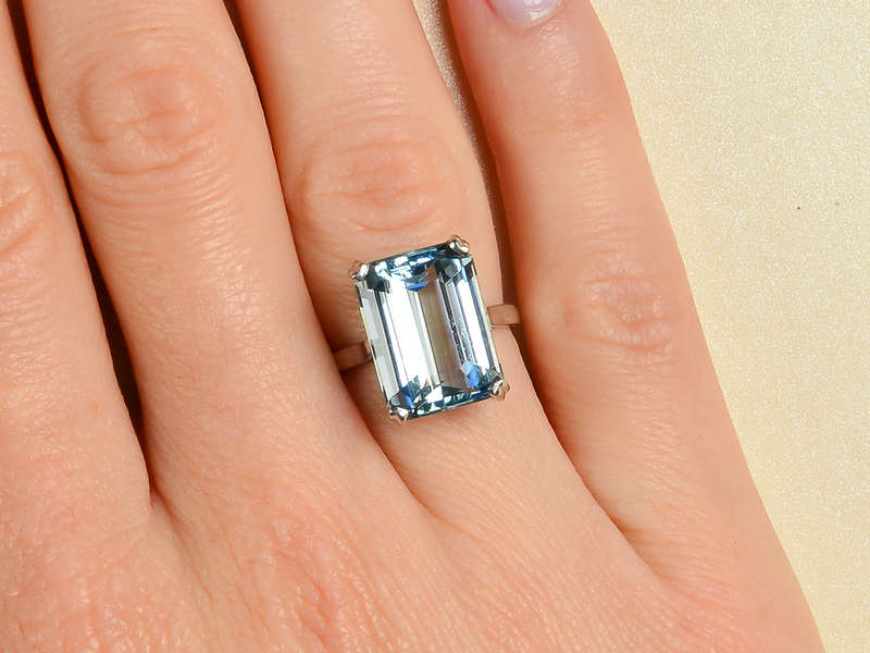 Shades of Sky - Vintage Aquamarine Ring