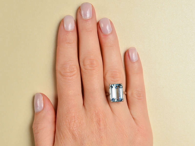 Shades of Sky - Vintage Aquamarine Ring