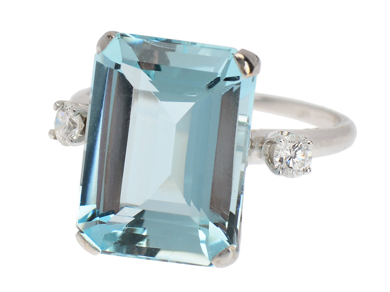 Hollywood Aquamarine Diamond Ring