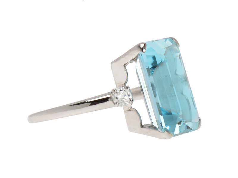 Hollywood Aquamarine Diamond Ring