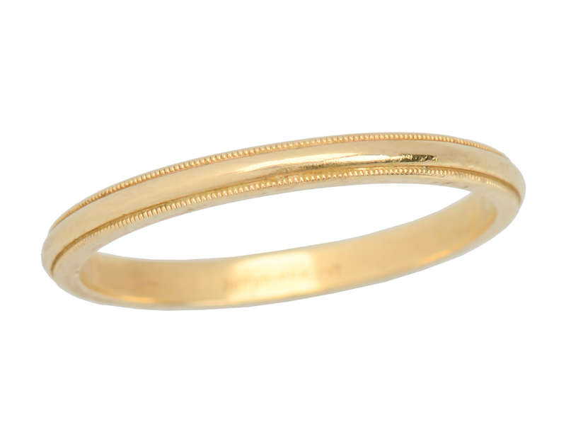 Art Carved Large Man's Wedding Band of Gold