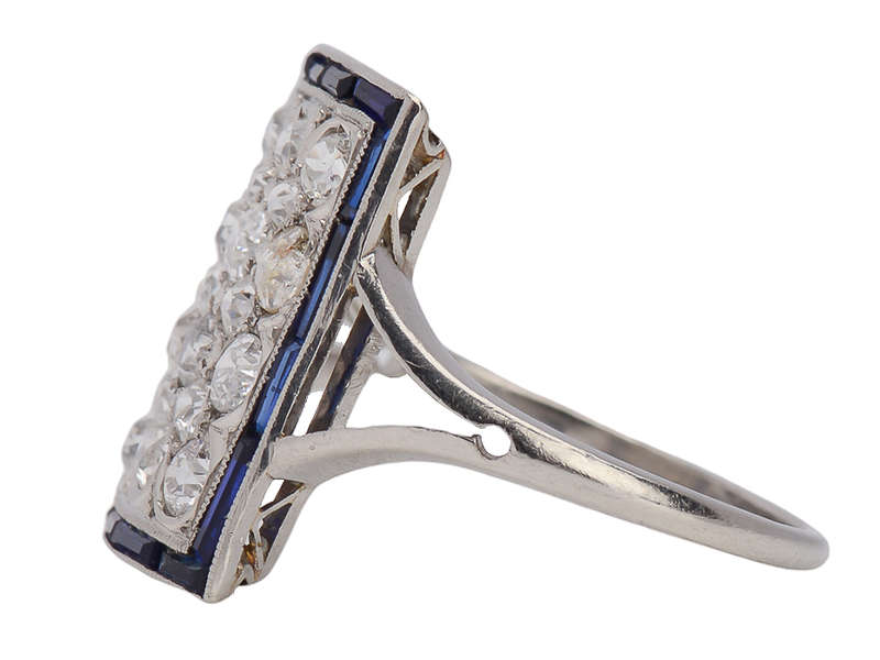 Art Deco Sapphire Diamond Ring