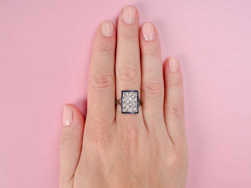Art Deco Sapphire Diamond Ring