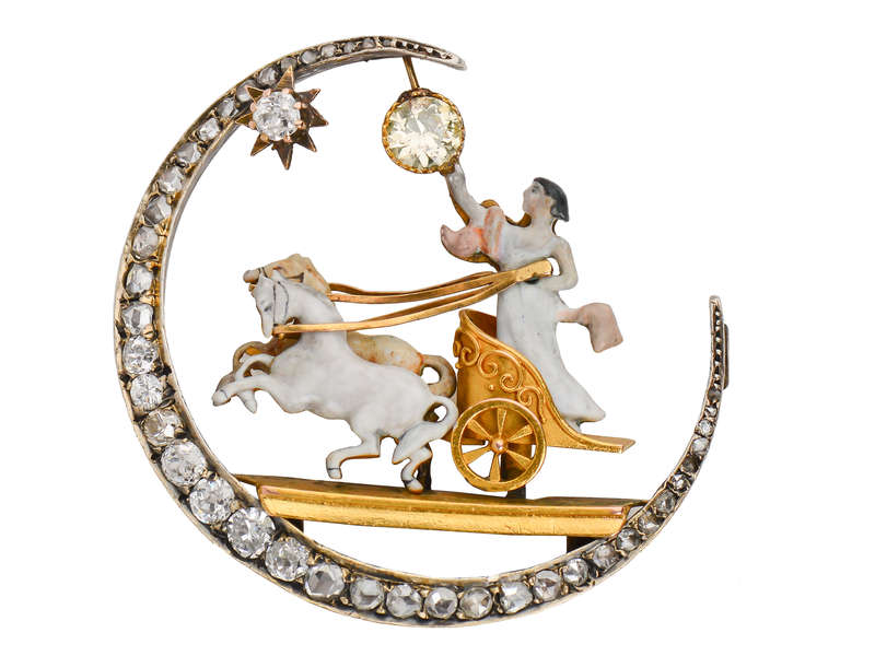 Bringing in the Dawn - Aurora Sun Goddess Brooch