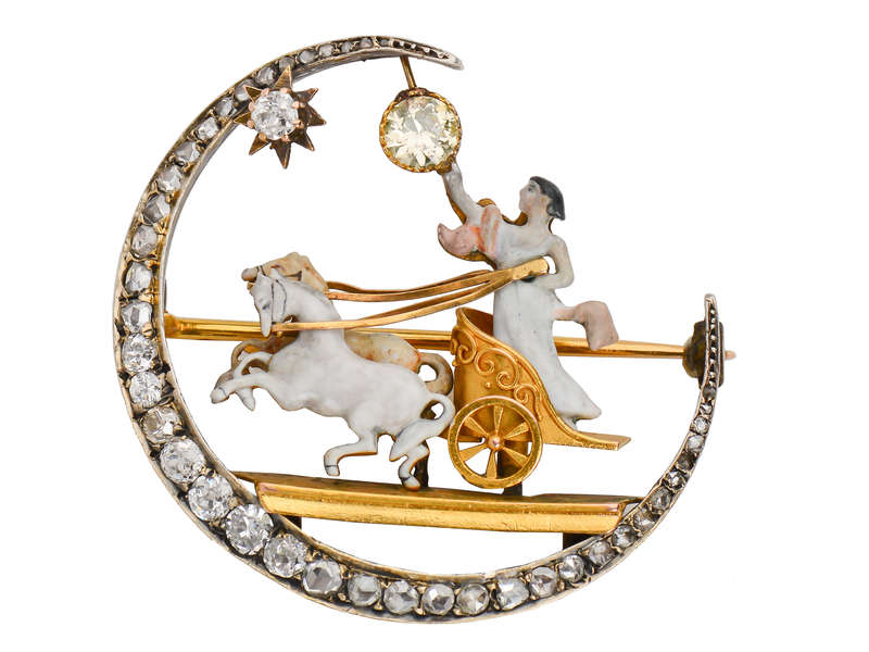 Bringing in the Dawn - Aurora Sun Goddess Brooch