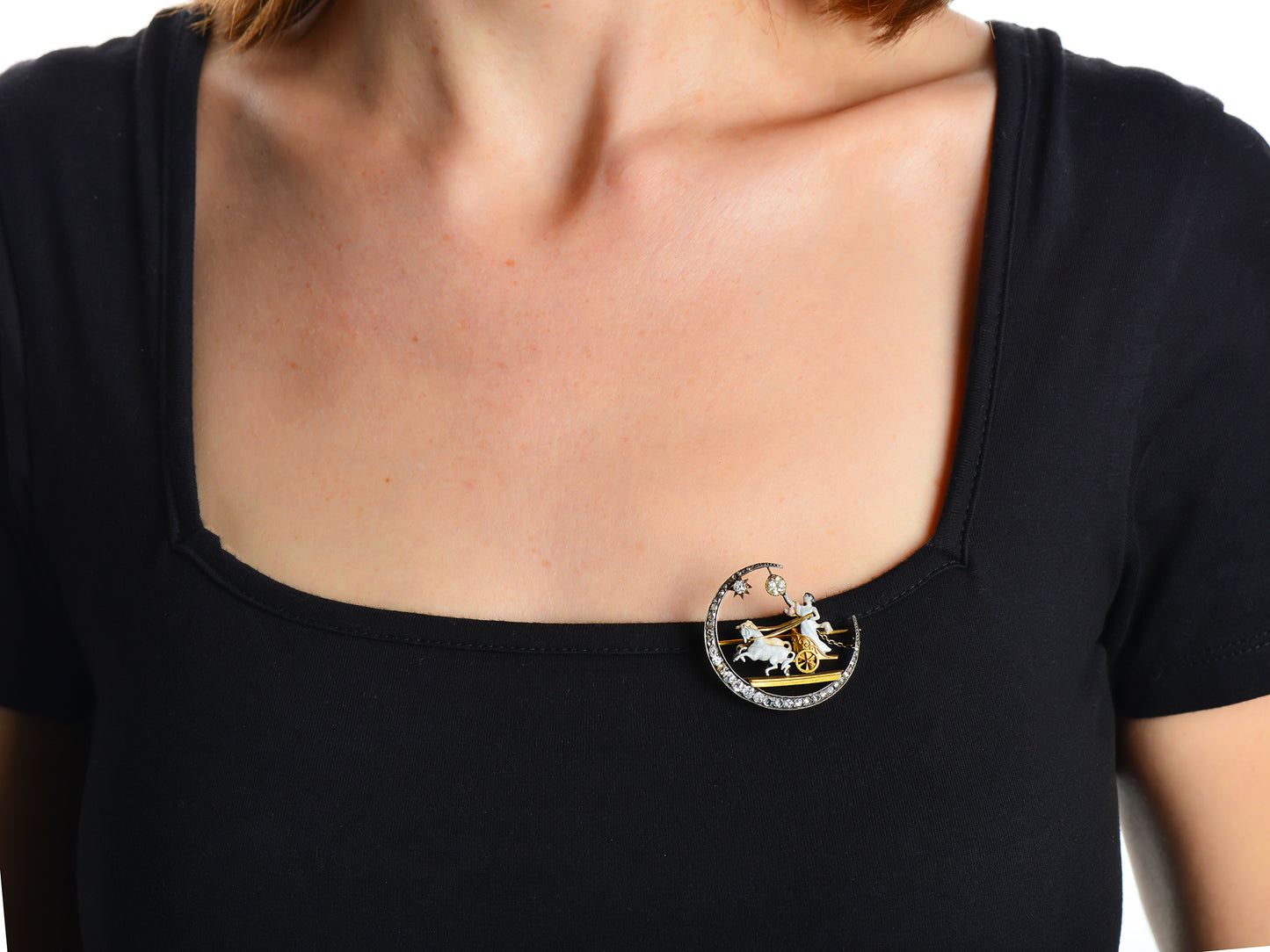 Bringing in the Dawn - Aurora Sun Goddess Brooch