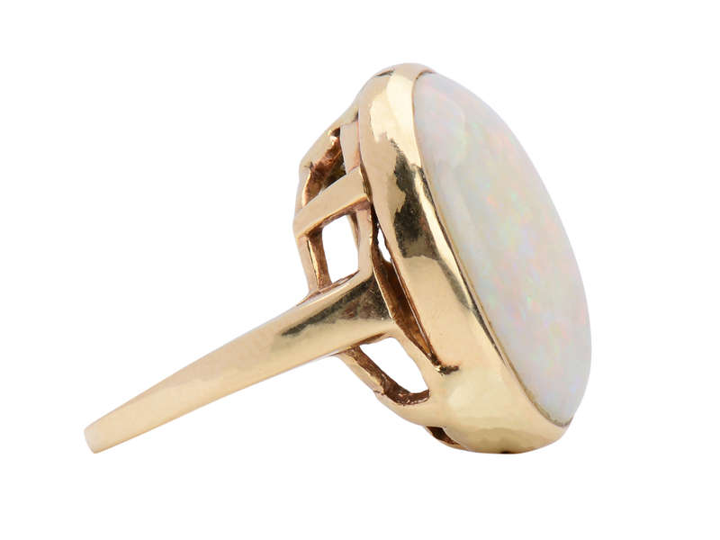 
                      
                        Vintage Vivacious - Australian Opal Gold Ring
                      
                    