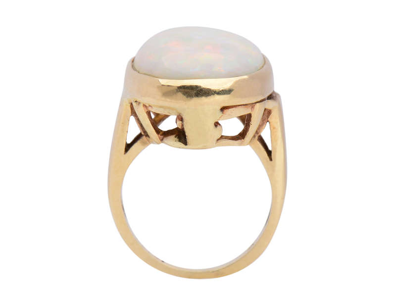 Vintage Vivacious - Australian Opal Gold Ring