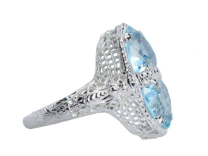 Dragonflies & Dreams - Belais Aquamarine Ring