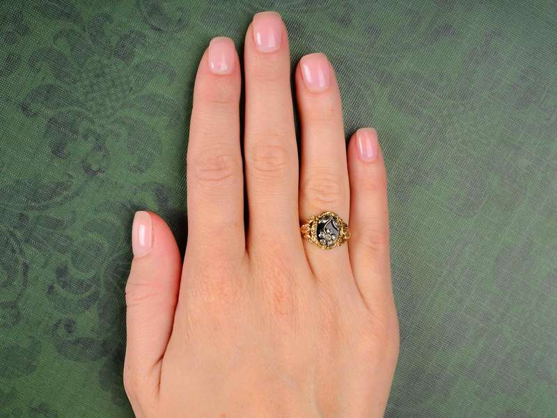Georgian Rose Cut Diamond Flower Ring