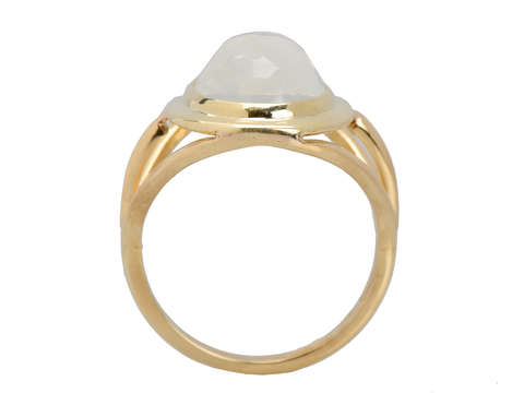 Moonstone Mystery - Blue Cabochon Ring