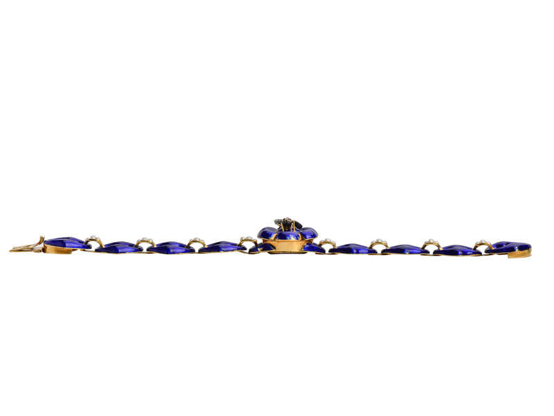 
                      
                        Victorian Whimsy - Blue Enamel Fly Bracelet
                      
                    