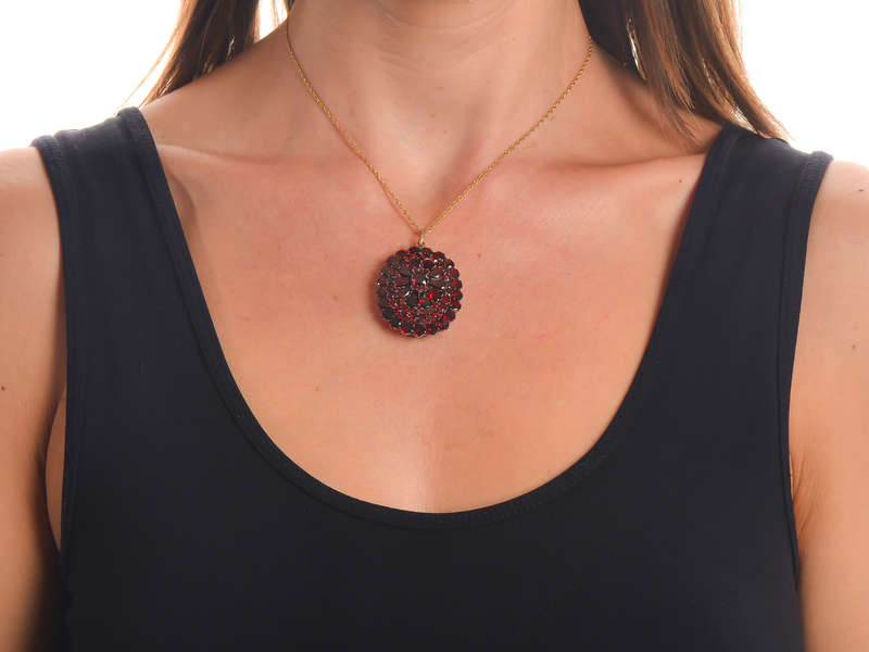 Victorian Bohemian Garnet Locket