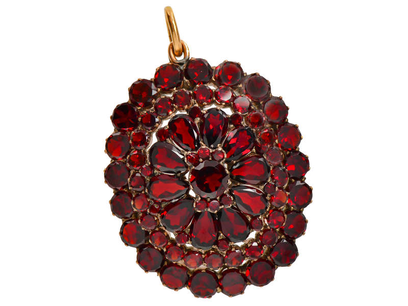 Victorian Bohemian Garnet Locket