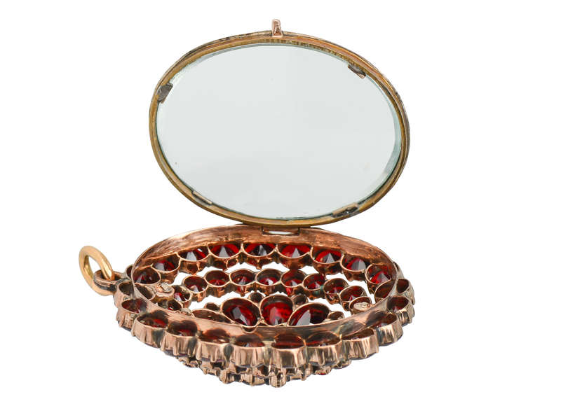 Victorian Bohemian Garnet Locket