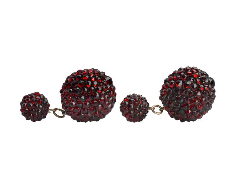 Glittering Worlds - Bohemian Garnet Earrings