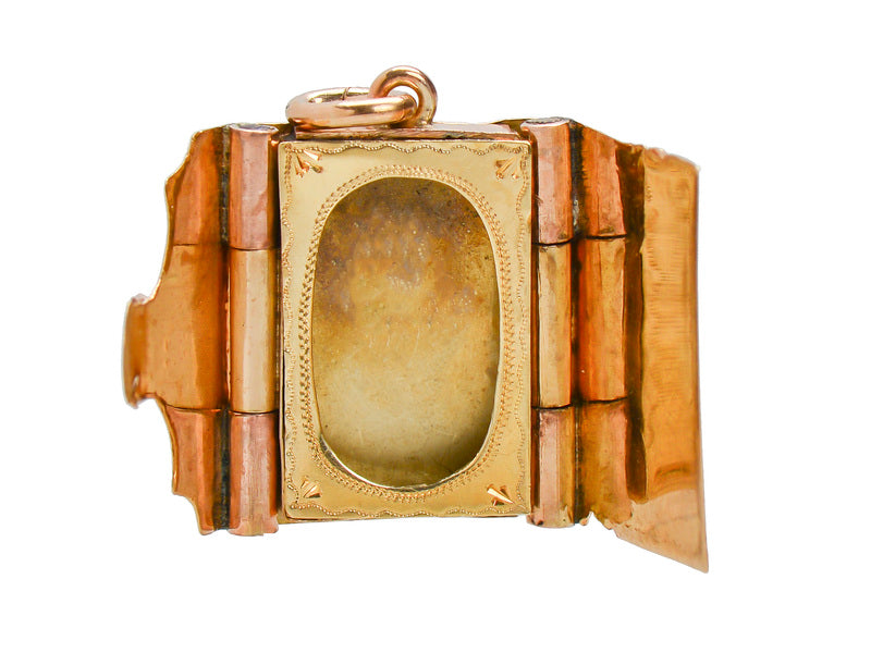 Victorian Antique Book Locket of 1863
