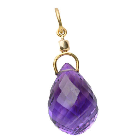 Briolette Amethyst Pendant of 52+ Carats