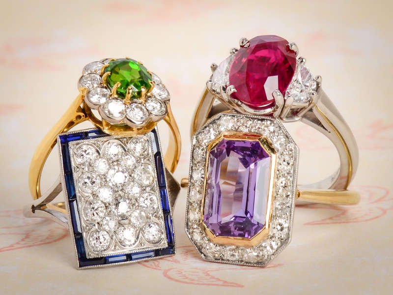 Art Deco Sapphire Diamond Ring